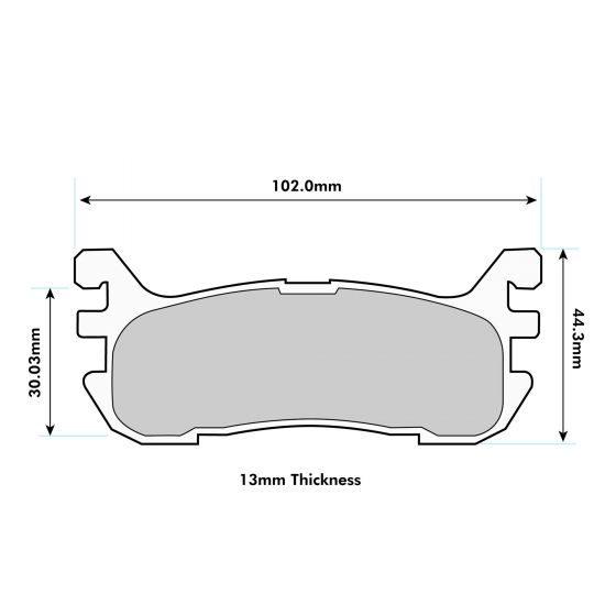 Ferodo Racing Pads - Rear - DS2500 - 1.8 MK1 MK2